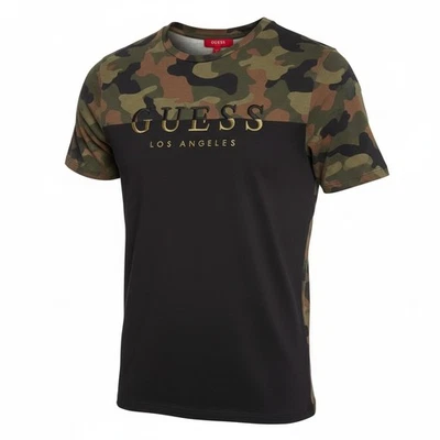 Mens Guess Los Angeles camo Tshirt Size XS embroidered #132 - Image 1 of 4