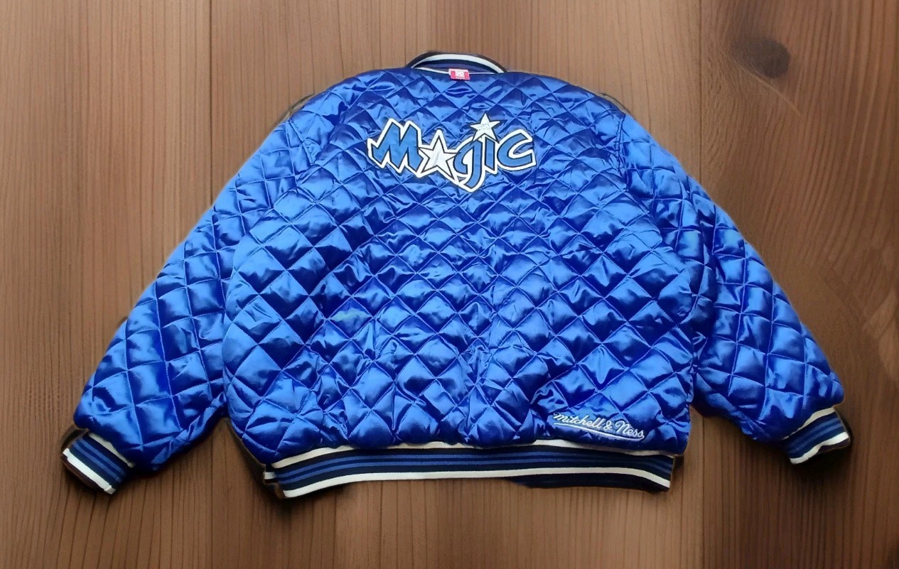 Mitchell & Ness Throwback Satin Jacket Magic 3XL … - image 5