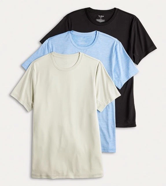 Tek Gear T-shirt Men’s Size M Sahara Wind 3 Pack Dry Tek Tees