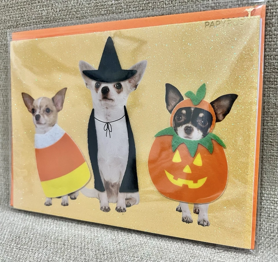 TARJETA DE HALLOWEEN de papiro para familiares y amigos-"Alguien dijo golosinas"-1 Ea Foto 2 de 3