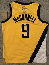 TJ McConnell Signed Indiana Pacers Jersey Beckett COA Autographed Jersey