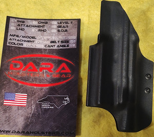Dara Holster IWB Holster Black Right-Hand Draw w/ Attachment Clip