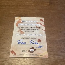Las mejores ofertas en Walking Dead con dibujo Tarjetas de