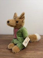 Vtg Eden Toys Foxy Whiskered Gentleman Beatrix Potter Plush Animal Tag