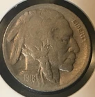 🇺🇸 1918 p 5c Buffalo Nickel 🦬 ^heROiC battLbiSON STAMPede ENds ^WWI dONe 🔥