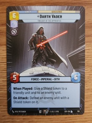 Star Wars Unlimited - Legends Of The Force - Darth Vader - Hypersapce Legendary