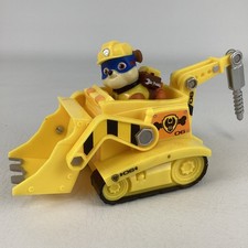 Paw Patrol Super Pup with Rubble Figure Bulldozer Construction Bundle Lot