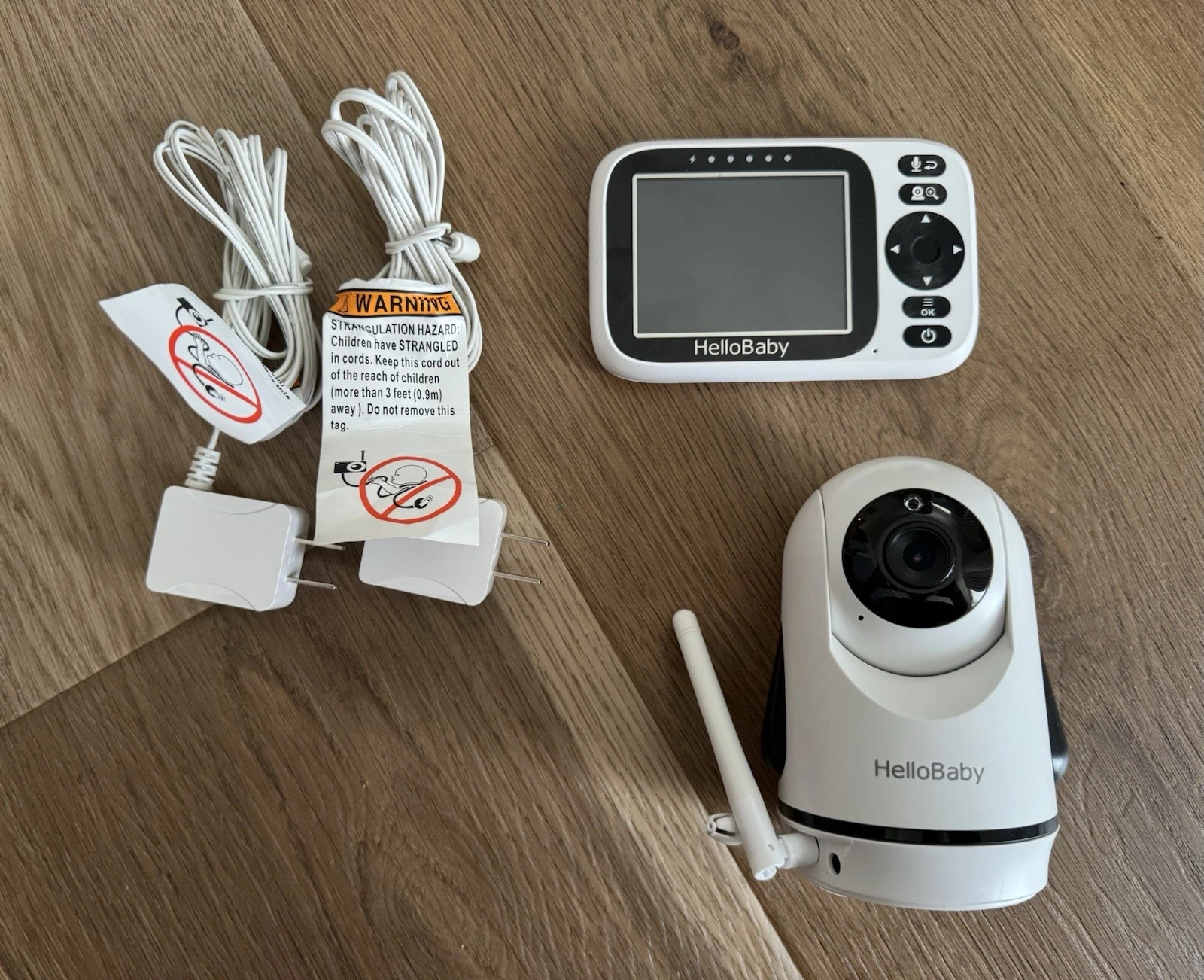 HelloBaby Digital Wireless Video Baby Monitor 2.4GHz Model HB6339 with Camera