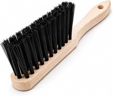 10.4" Hand Broom with Medium-Soft Bristles, Bench Brush for Sweeping Dust, Shop