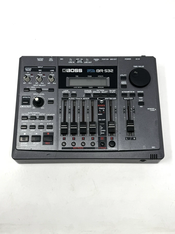 Boss BR-532 4 Track Digital Recording Studio w/128MB Smart Media Card Works Read - Image 2 of 4