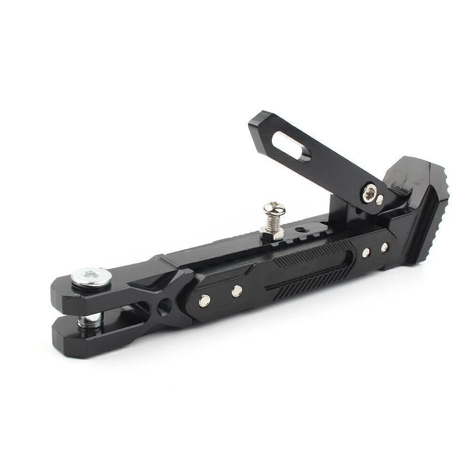 CNC Adjustable Foot Support Side Stand Parking Leg Kickstand Black Motorcycle US - Image 4 of 4