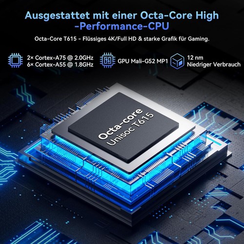 TABWEE WiFi Tablet 11 Zoll Android 16 24GB+128GB 8000mAh Gemini AI GPS - Afbeelding 6 van 9