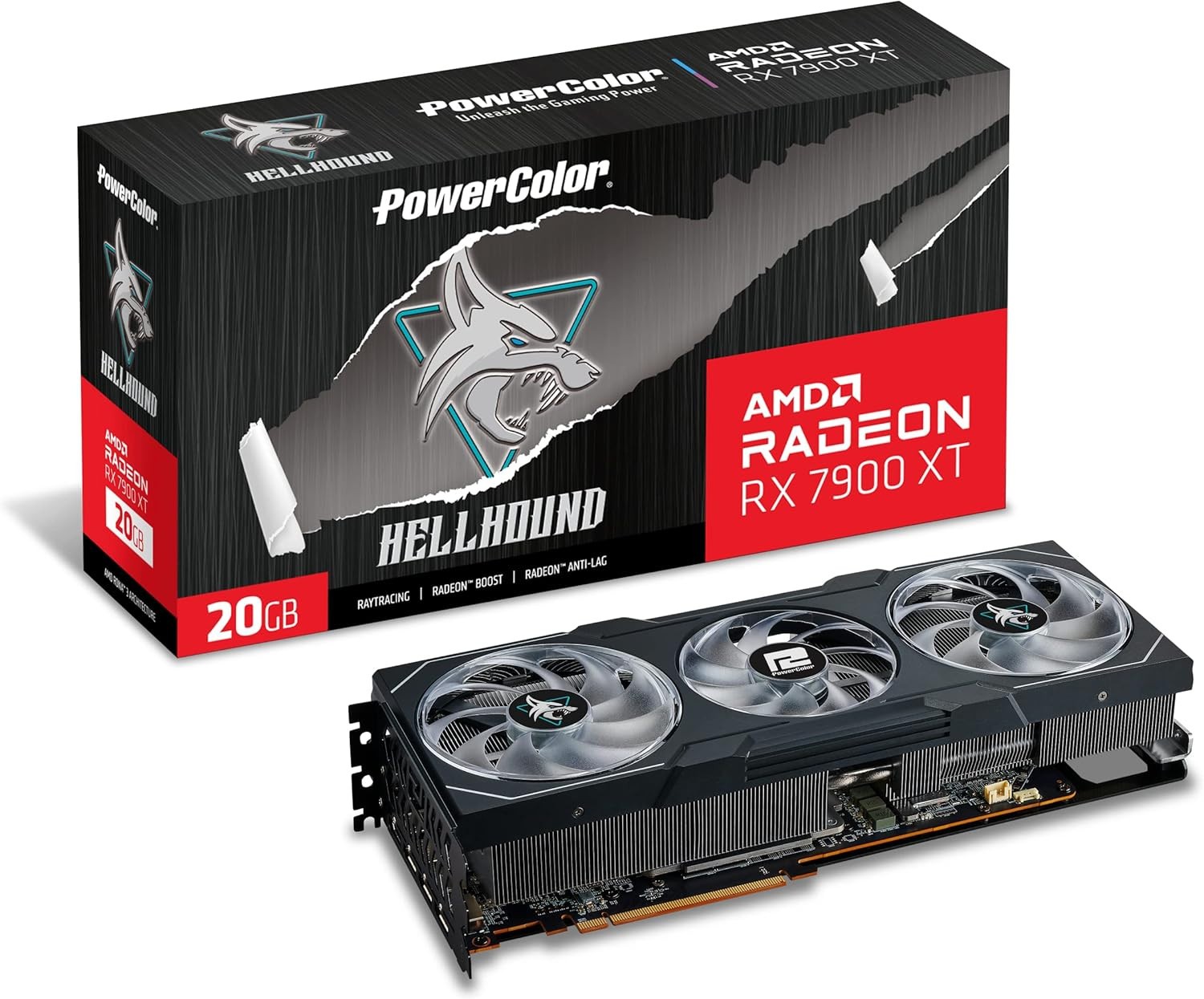 PowerColor Hellhound AMD Radeon RX 7900 XT OC 20GB GDDR6 Graphics Card