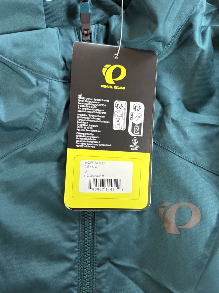 Jaqueta Pearl Izumi Feminina Quest Barrier Mar Escuro tamanho médio $95 - Imagem 4 de 4