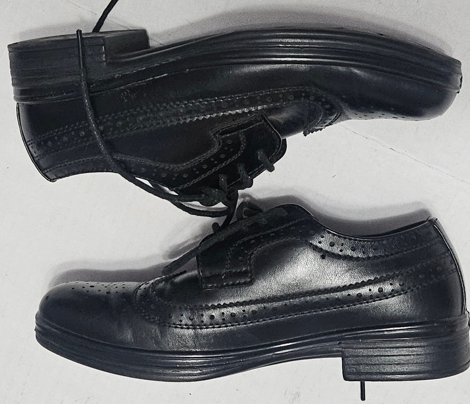 SAOLA Scarpe eleganti Deer Stags Ace ragazzo taglia 13 5 nere derby stringate spille alari