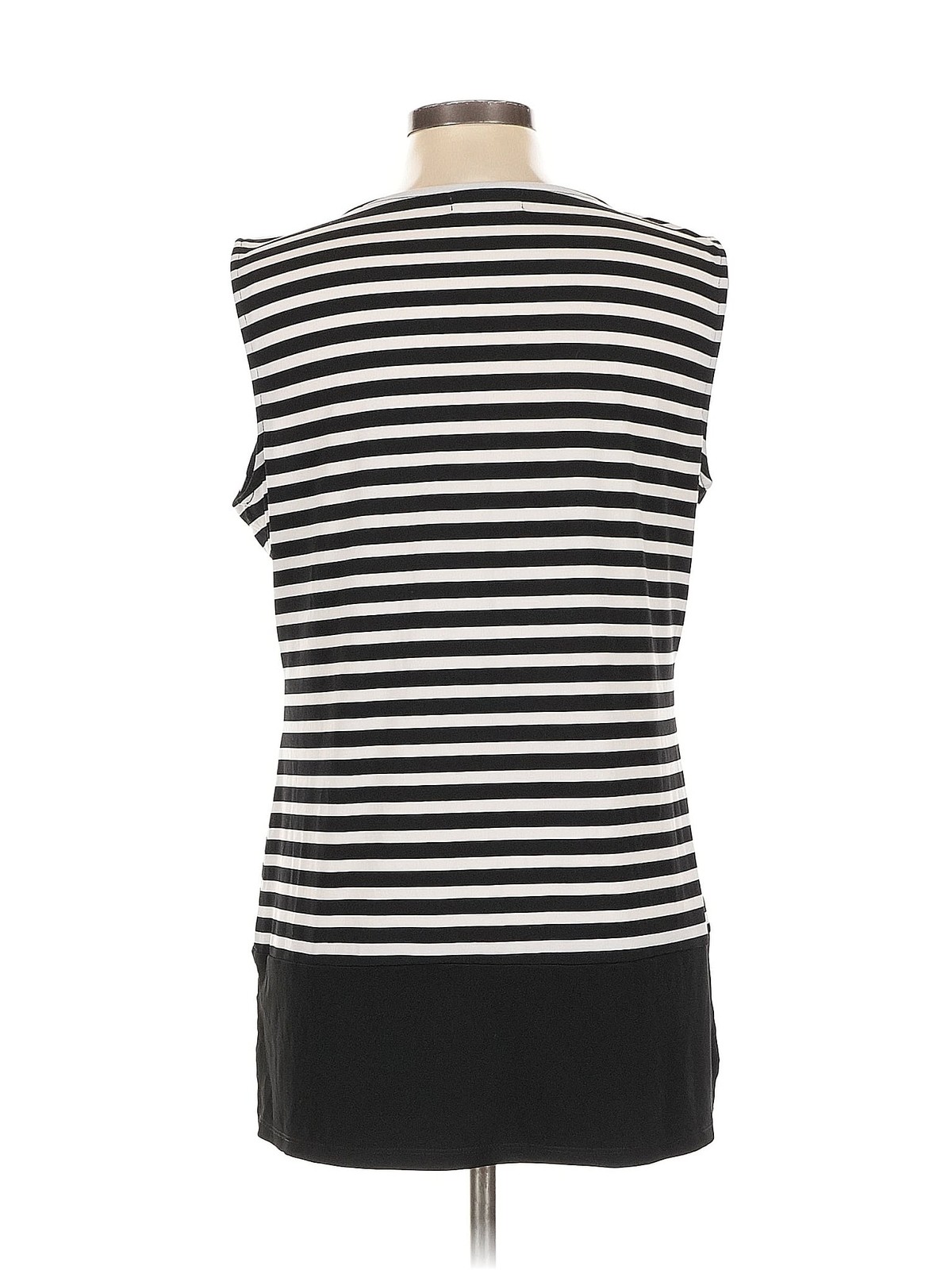 Calvin Klein Women Black Sleeveless Top L thumbnail 2