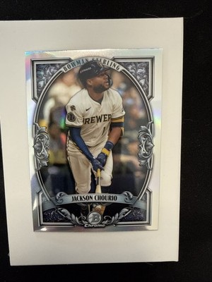 2026 Bowman Jackson Chourio Chrome Sterling Insert Card Milwaukee Brewers