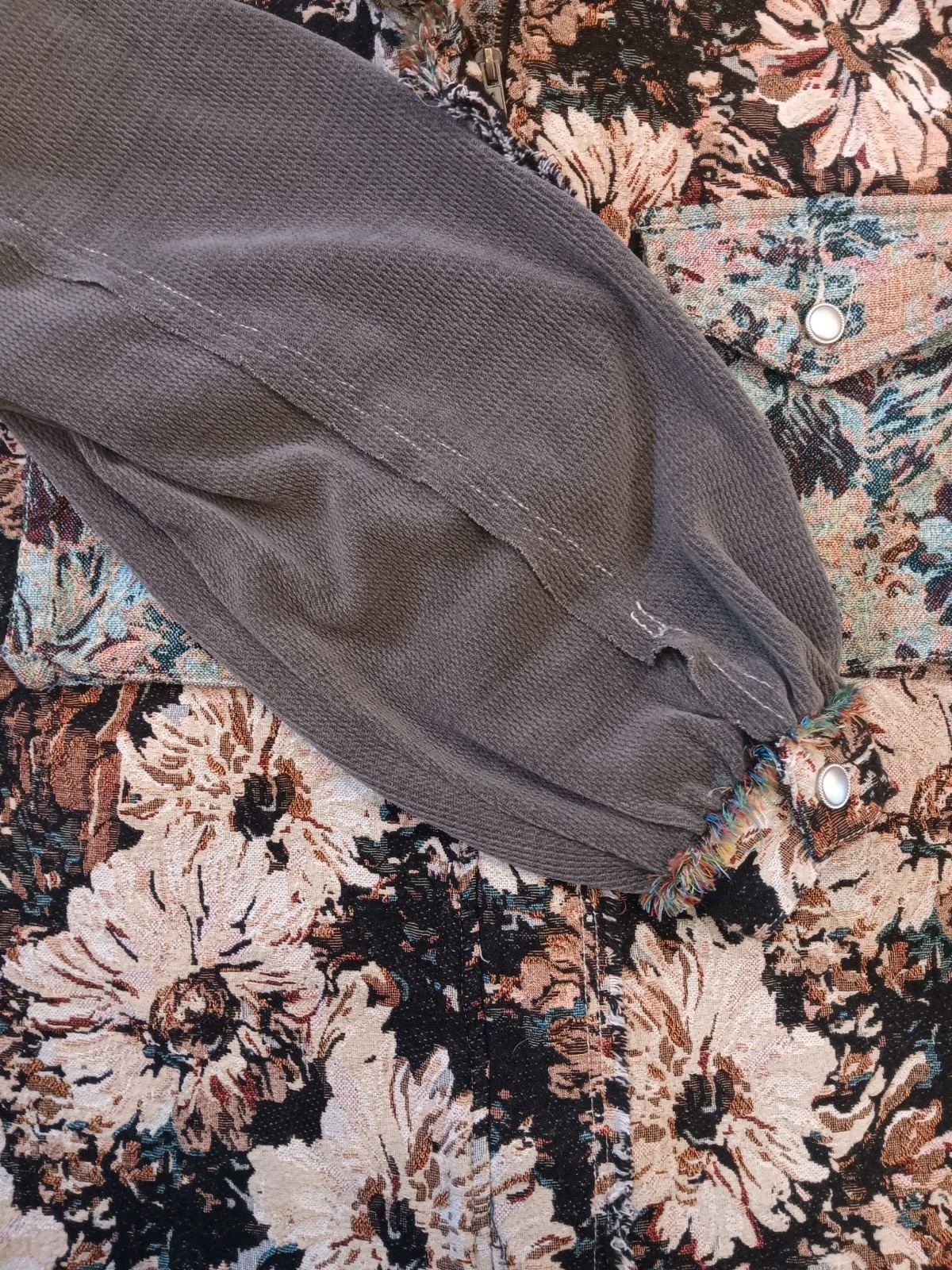 POL Patchwork Jacket Boho Indie Grandma Wallpaper… - image 7