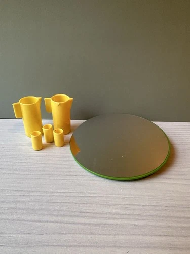 ✨VINTAGE 1978 BARBIE DREAM HOUSE FURNITURE END TABLE Mirror Only #2468 Read