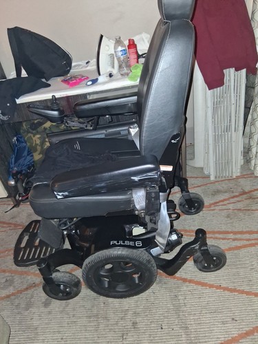 Sunrise Medical Pulse 6 Power Wheelchair w/ Joystick, Seat Belt, Elevated Seat