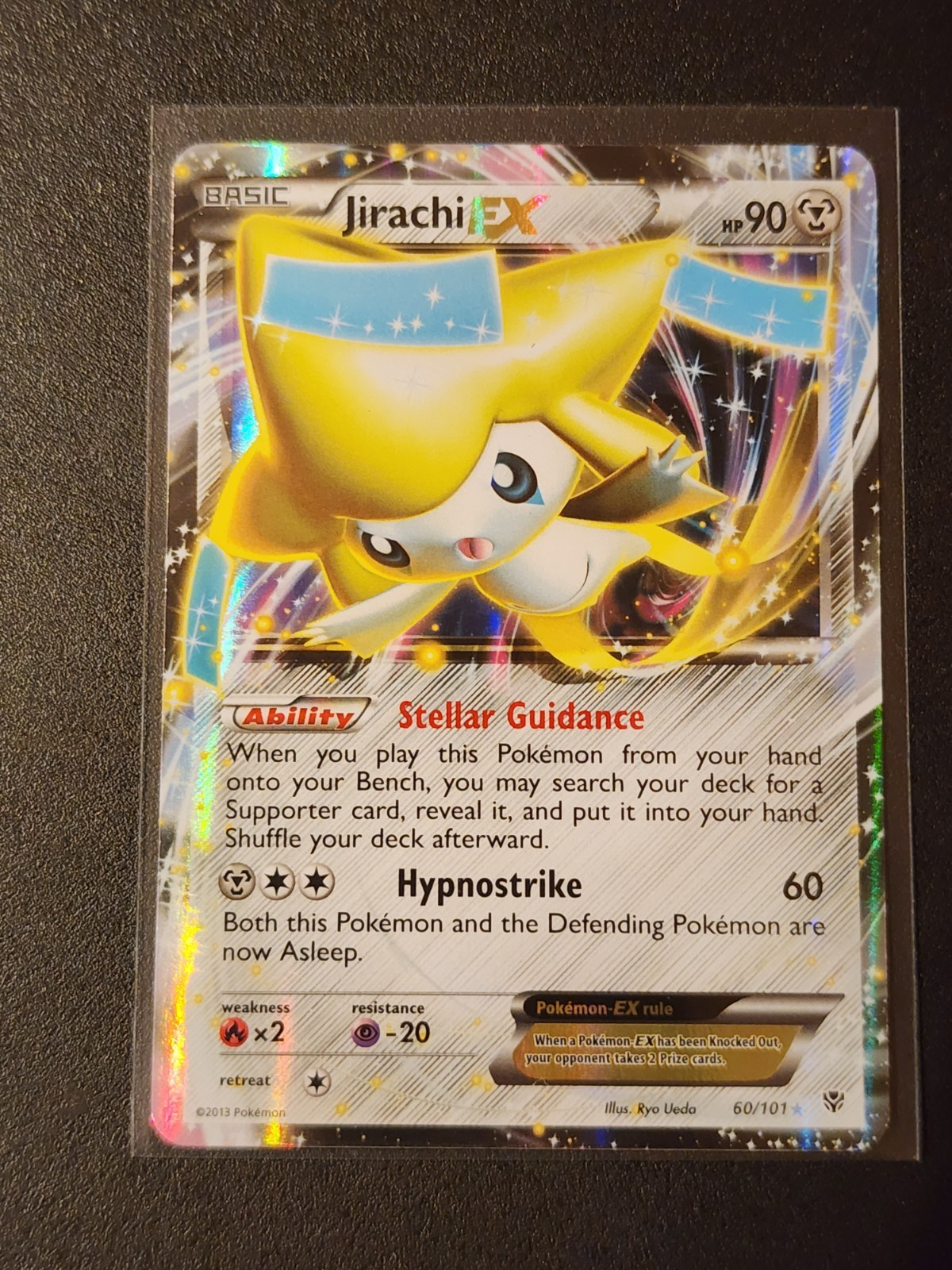 Jirachi EX 60/101 Plasma Blast Holo Ultra Rare Pokemon Card Black White NM
