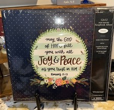 The Paper Studio Navy/Mint Gold Foil 12x12 Post Bound Scrapbook Album