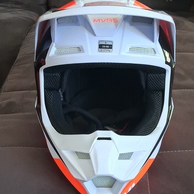 Motorradhelm Offroad- Fox Off Road V1 Revn Helmet Black/White Xl
