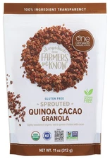One Degree Organic Cacao Oat Quinoa Granola, 11 Ounce - 6 per case. 