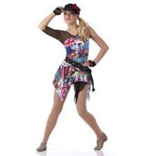 Child Extra Small GRAFITTI Hip Hop Dance Dress Costume