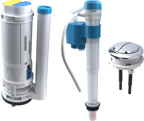 8.27" Height Toilet Dual Flush Valve with Push Button, Toilet Fill Valve Dual... - Picture 8 of 11