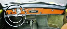 VW KARMANN GHIA, NEW DASH PAD, ORIGINAL STYLE, 1968-1969-1970 W/BOLTS & NUTS!!! 