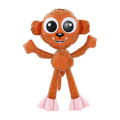 Aufblasbarer Affe 68 cm Tier Safari Party Deko Dschungel Blow Up süß