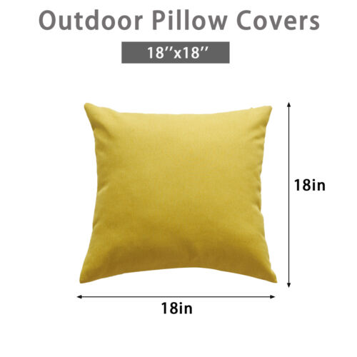 4 Pack Cushion Covers Outdoor Waterproof Throw Pillow Case For Home Garden Patio - Picture 15 of 73