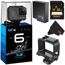 GoPro Hero6 Black Action Camera BUNDLE w/32GB Memory Card Bundle