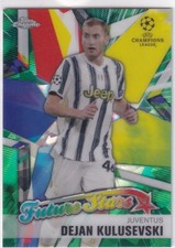 Topps Chrome Champions League 2021 No. FS-DK Dejan Kulusevksi Green Ice 63/75