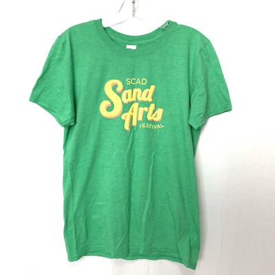 SCAD Savannah Sand Arts Festival T-shirt Womens S Green Coca-cola