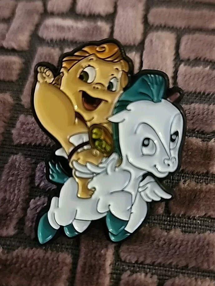 Cute Hercules And Pegasus Pin Enamel Brooch