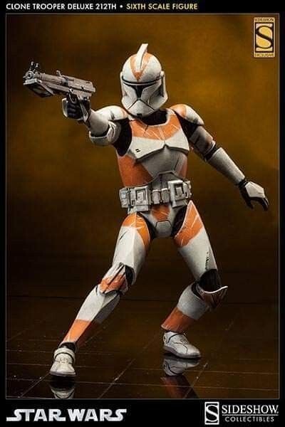 Sideshow Star Wars Clone Trooper Deluxe 212th Attack