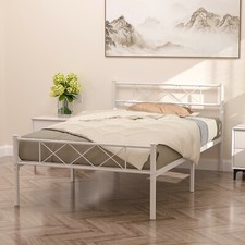 Metal Bed Frame Twin Full Queen Bedstead Platform Base w/Headboard Footboard