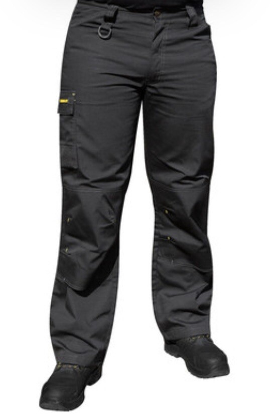 Stanley Workwear Mens Cargo Trousers Black Mens 38W 31L Work Pants