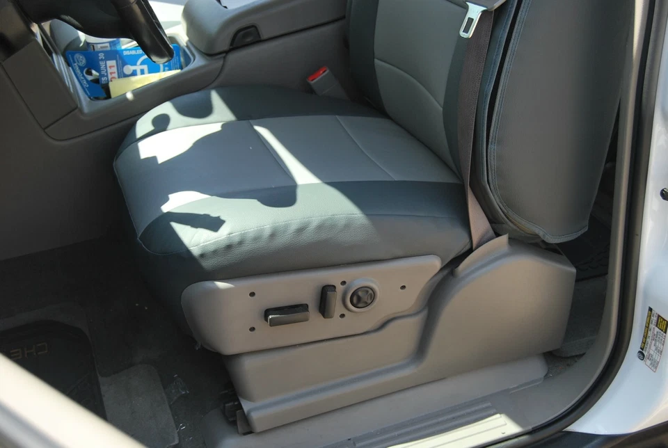 FUNDAS DE ASIENTO DELANTERAS IGGEE S. CUERO AJUSTE PERSONALIZADO PARA CHEVY TAHOE 2000-2006 Foto 2 de 4