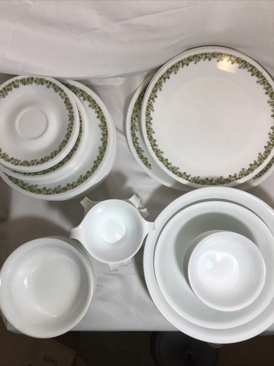 Corelle 62 Pc CRAZY DAISY SPRING BLOSSOM Plate Bowl Pyrex Mug