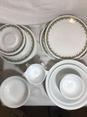 Corelle 62 Pc CRAZY DAISY SPRING BLOSSOM Plate Bowl Pyrex Mug