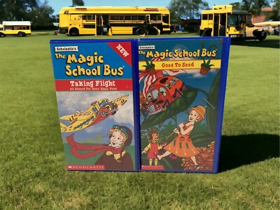 Magic School Bus Lot - Goes to Seed & Taking Flight  (VHS, 1995, Clam Shell)