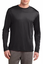 Mens Long Sleeve T-Shirt Base Layer Moisture Wicking Workout Dri-Fit XS-4XL NEW