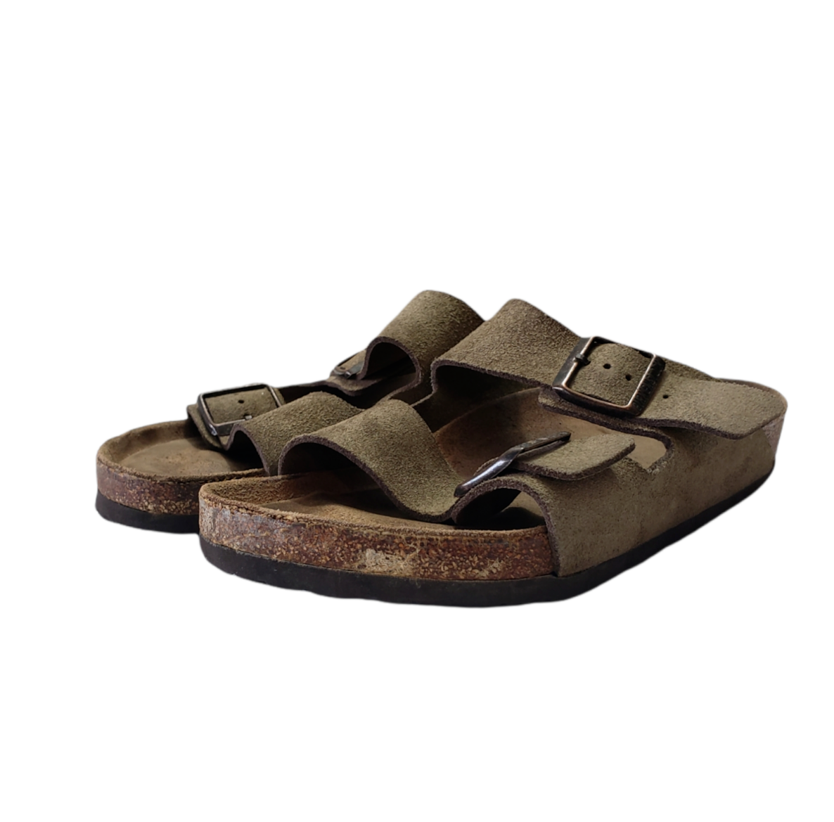 サンダル Birkenstock Brown Suede Arizona Slippers Birkenstock Women's Arizona Suede Leather Sandal | Costco