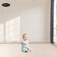 25pc Puzzle Exercise Mat Eva Foam Interlocking Floor Tiles Non-slip Mat Gym  