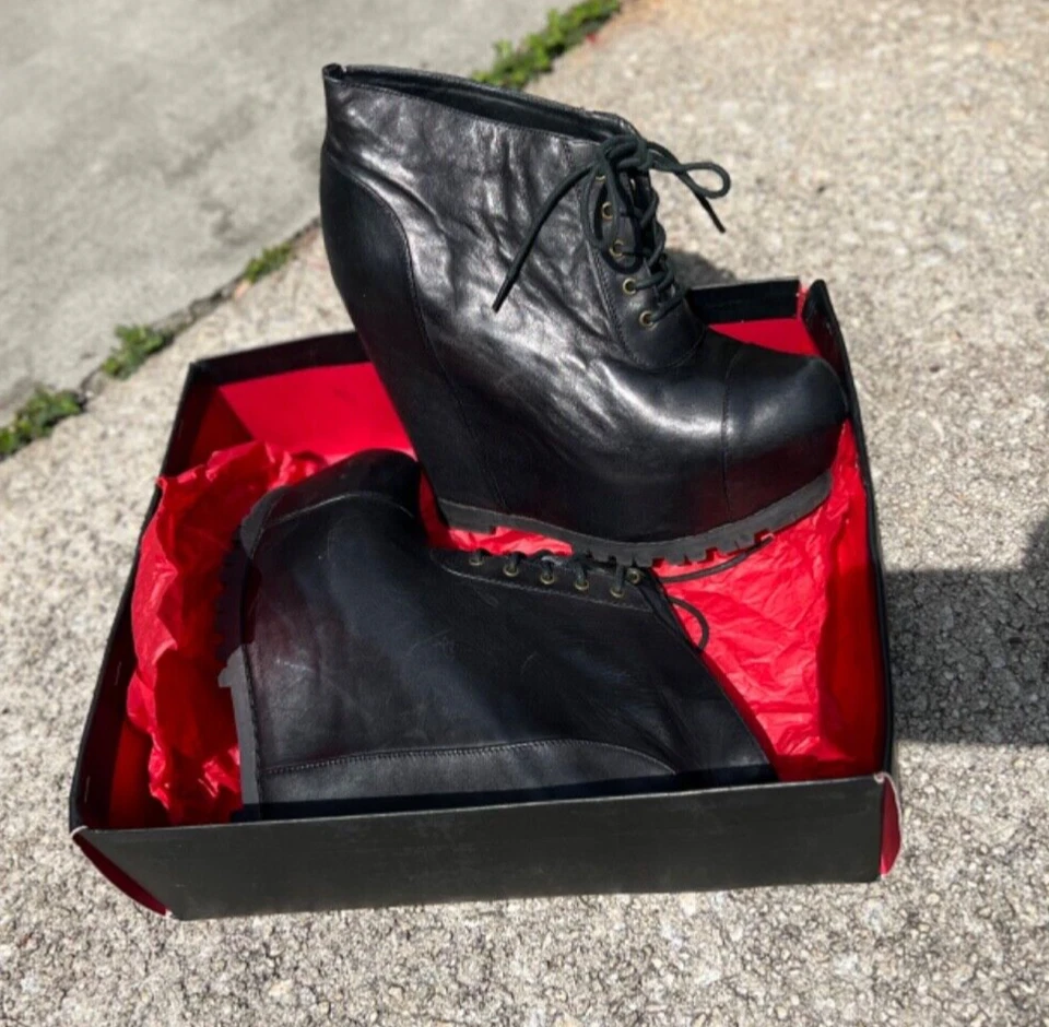 Wild Pair Leather Platforms - Image 3 of 4