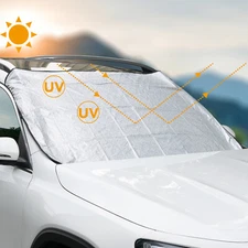 Winter Snow Ice Rain Dust Frost Protector Guard Sun Shade Windshield Car Cover.