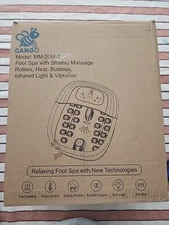 Cango Foot Spa With Shiatsu Massage Rollers, Heat, Bubbles, Infrared Light &...